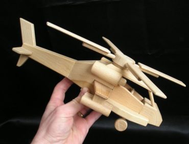 Hubschrauber, Apache Hubschrauber Holzspielzeug Geschenke