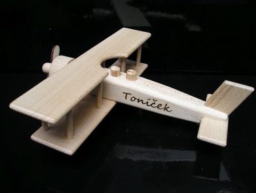 Holzflugzeug Doppeldecker