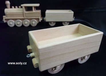 Güterwagen für Dampflokomotive Holzspielzeug