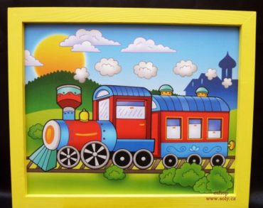 Zug, Zug, Lokomotive, unterbrochen, Eisenbahn, Gleise Kinderbilder an der Wand