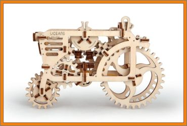 Traktor Holzpuzzle, 3D technisches Spielzeug Kit