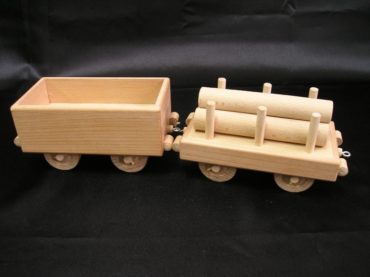 Güterwagen für Dampflokomotive Holzspielzeug