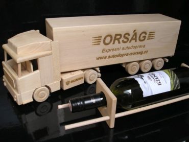 Wein, Alkoholwagen Holzgeschenk für LKW-Fahrer
