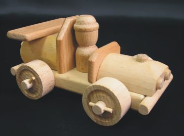 Rennwagen + kleiner Doppeldecker Holzspielzeug und Geschenke