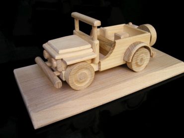 Jeep US Offroad Militärauto Holzspielzeug