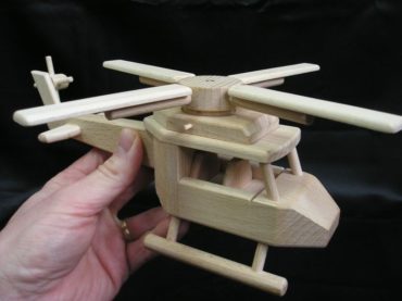 Hubschrauber, Spielzeug Holzgeschenke
