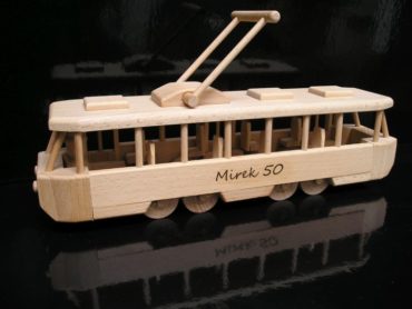 Straßenbahn Spielzeug hölzerne Firmengeschenke Holzspielzeug Modell