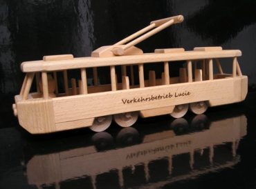 Straßenbahn Straßenbahn Holzspielzeug