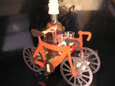Geschenke für Radfahrer Flasche, Glas, Glasgeschenke Fahrrad