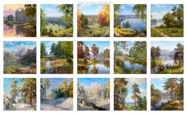 Reprodukcie obrazov ruských a východných maliarov krajin